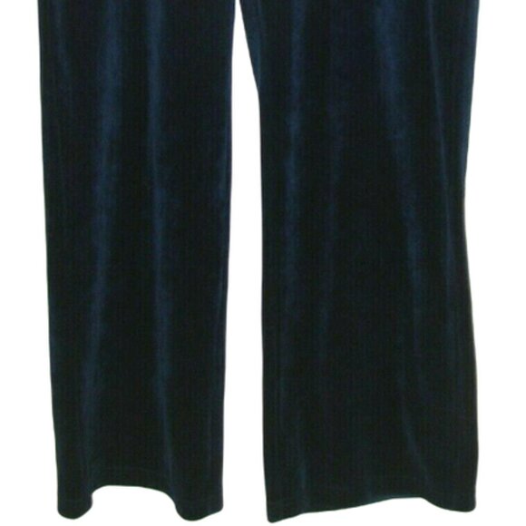 EUC Ralph Lauren Womens XL Blue Velour Pants w Pockets Pull On 39x31, $85 - Picture 3 of 7
